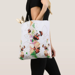 Collage vintage tote bag