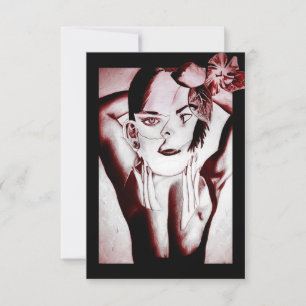 collaged beauty invitation