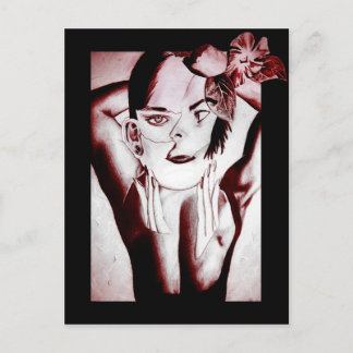 collaged beauty postcard