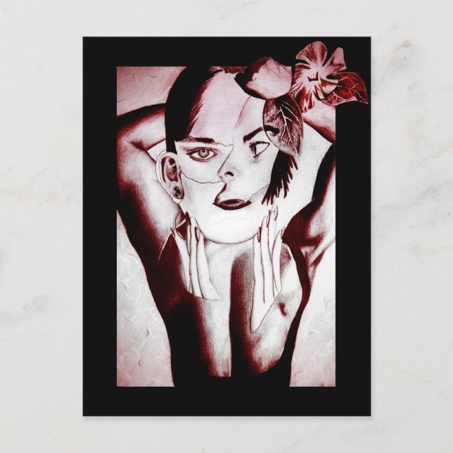 collaged beauty postcard (Front)