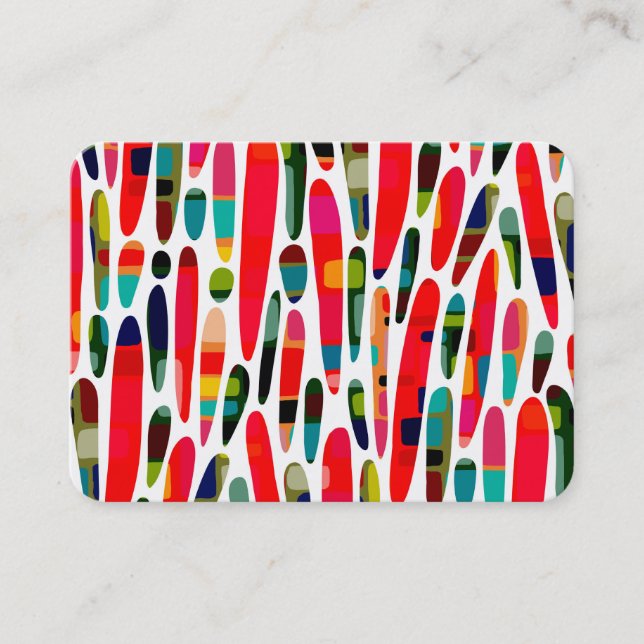 Collaged Colour Splash 150222 Business Card (Front)