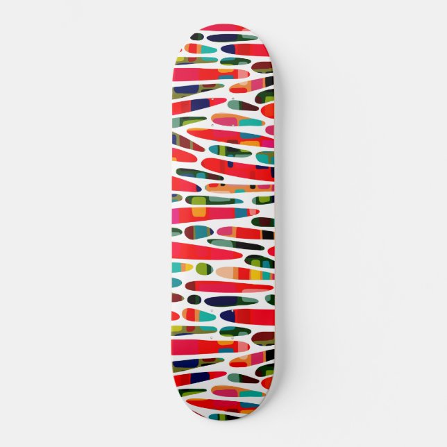 Collaged Colour Splash 150222 Skateboard (Front)
