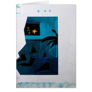 Collages Bruyants Artist's Book Blue Room 2 Card