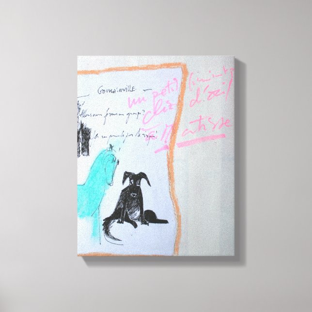 Collages Bruyants Artist's Book Horse and Dog C Canvas Print (Front)