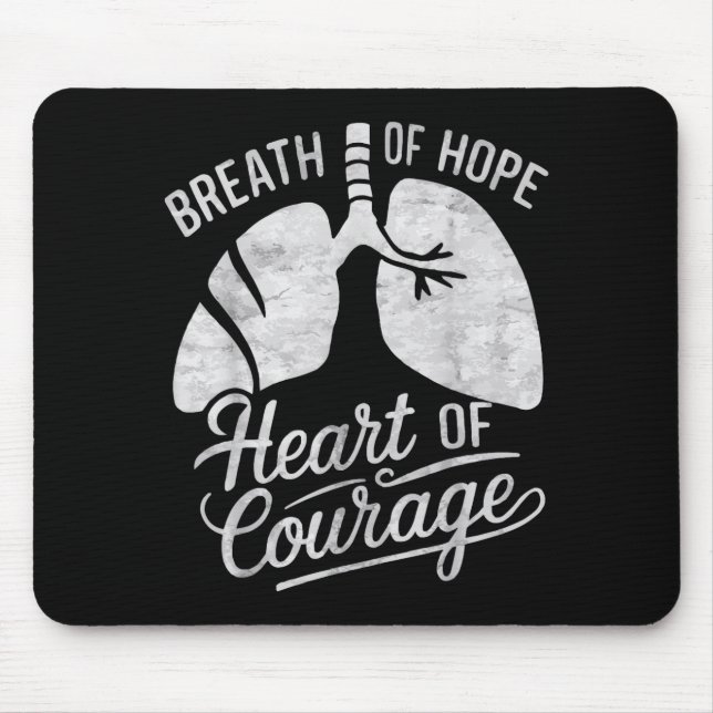 Collapsed Lung Survivor Lung Disease Pneumothorax  Mouse Pad (Front)