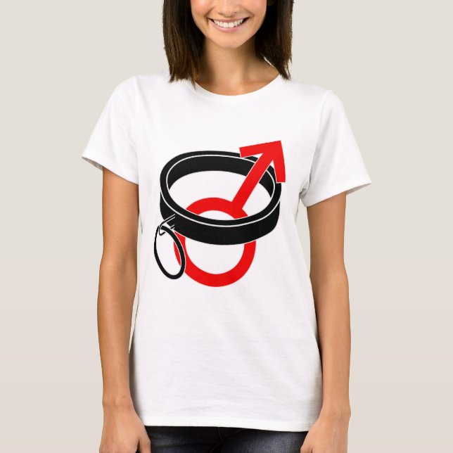 Collared male symbol. T-Shirt (Front)