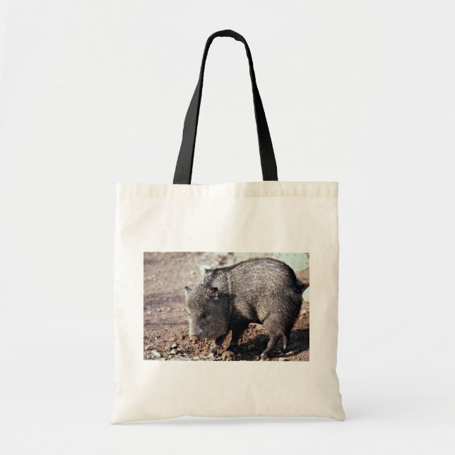 Collared peccary (javelina) tote bag (Front)