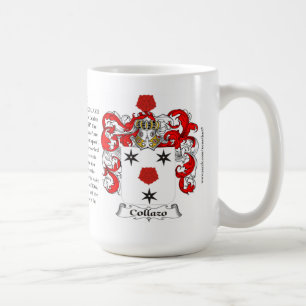 Collazo, the Origin, the Meaning and the Crest Coffee Mug