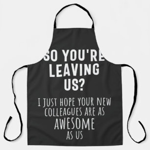 colleague farewell, retirement, coworker, goodbye, apron