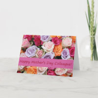 Colleague Mother's Day rose card
