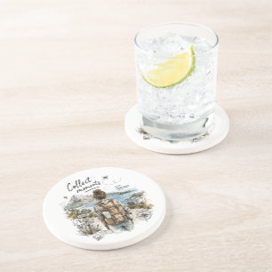 Collect Moments Not Things Travel Quote Coaster