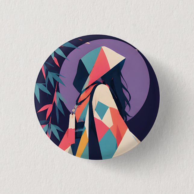 Collectable Anime inspired button 10Moonlit Secret (Front)