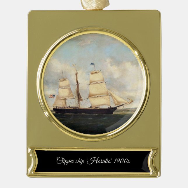 Collectable Clipper Ship Horatio ornaments (Front)