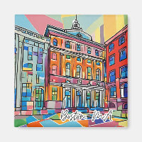 Collectable Funky City Magnet- Boston, MA