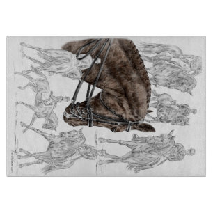 Collected Dressage Horses FEI Cutting Board