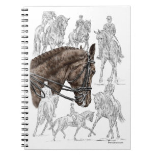 Collected Dressage Horses FEI Spiral Notebook