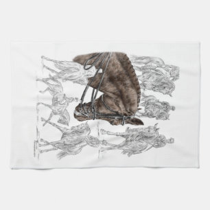 Collected Dressage Horses FEI Tea Towel
