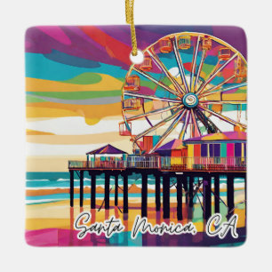 Collectible Christmas Ornament Santa Monica, CA