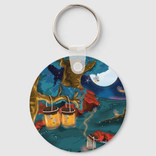 Collecting Fireflies Key Ring