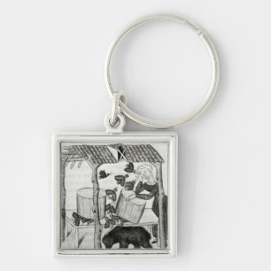 Collecting Honey Key Ring