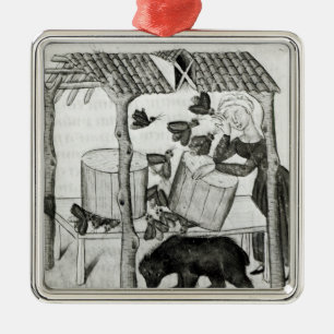 Collecting Honey Metal Tree Decoration