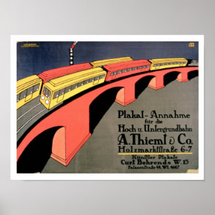 'Collecting Point For Over and Underground Railway Poster