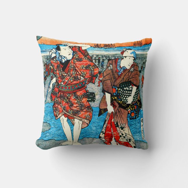 Collecting Seashells 1825 Cushion (Front)