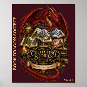Collecting Stories Since Page One Book Dragon Poster