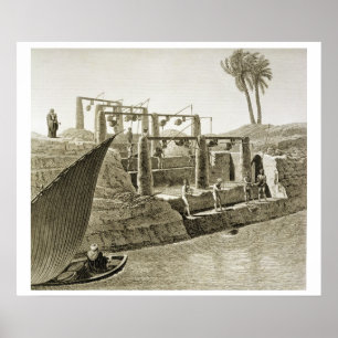 Collecting Water from the Nile, plate 6 from Volum Poster