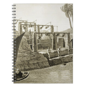 Collecting Water from the Nile, plate 6 from Volum Spiral Notebook