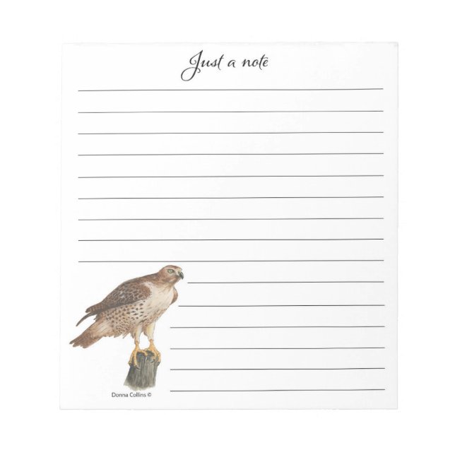 Collection Hawk Note Pad (Front)
