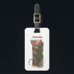 Collection Lizard Luggage Tag<br><div class="desc">A lizard climbing a old tree in Australia.</div>