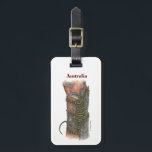 Collection Lizard Luggage Tag<br><div class="desc">A lizard climbing a old tree in Australia.</div>