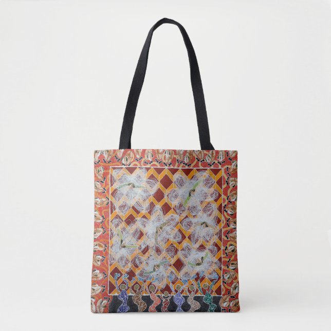 Collection of canvas masterpieces painted on canva tote bag (Front)