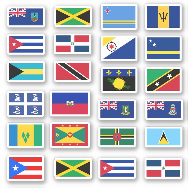 Collection of Caribbean flags (Front)