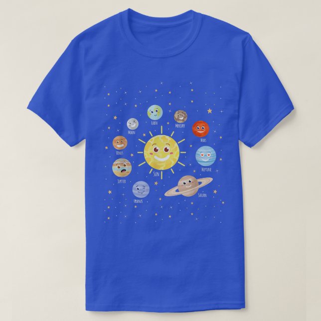 Collection Of Every Planets Spacecraft Astronaut T T-Shirt (Design Front)