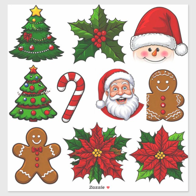 Collection of Festive Christmas Icons (Sheet)