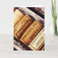 collection of french wine bottle corks
