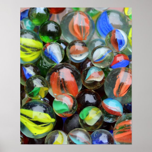 Collection of Glass Marbles Poster (Front)
