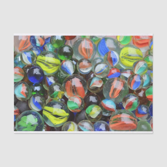 Collection of Glass Marbles Tissue Paper (Front)