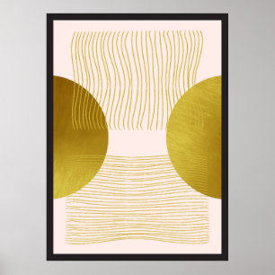  Collection of gold shapes Poster