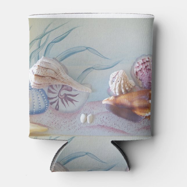Collection of Seashells Can Cooler (Front)
