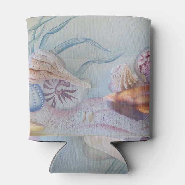 Collection of Seashells Can Cooler (Back)