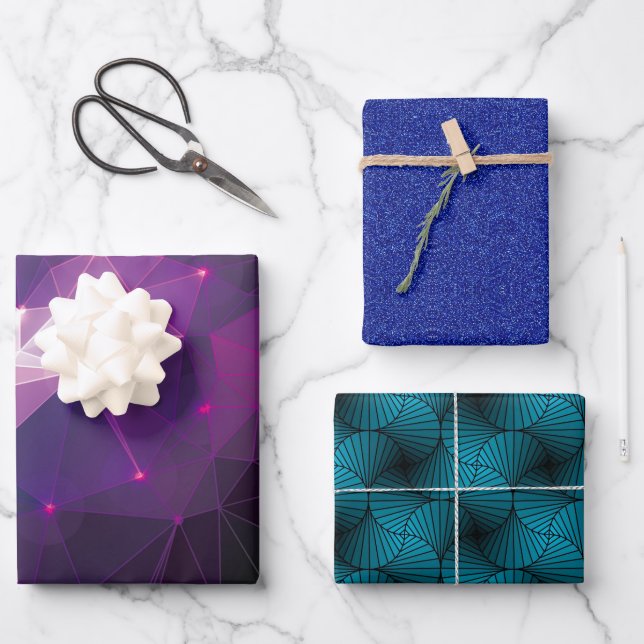 Collection pattern wrapping paper sheet (Front)