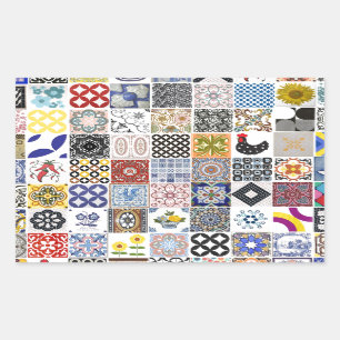 Collection Tiles Rectangular Sticker