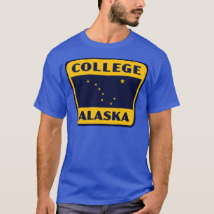 College Alaska Retro Badge Yellow T-Shirt