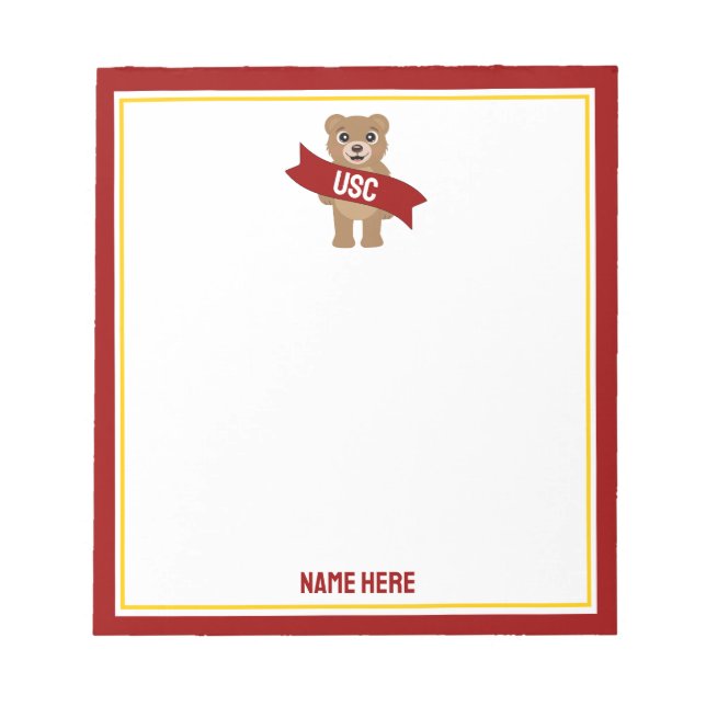 College Bear Notepad - Add Your School (Front)