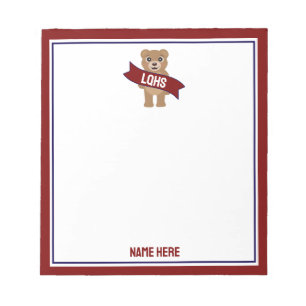 College Bear Notepad - Any School