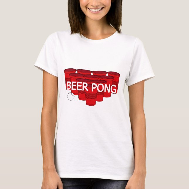 college beer pong T-Shirt (Front)