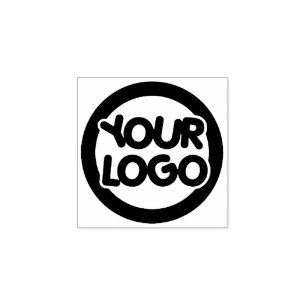 College Business Logo Brand Here Rubber Stamp